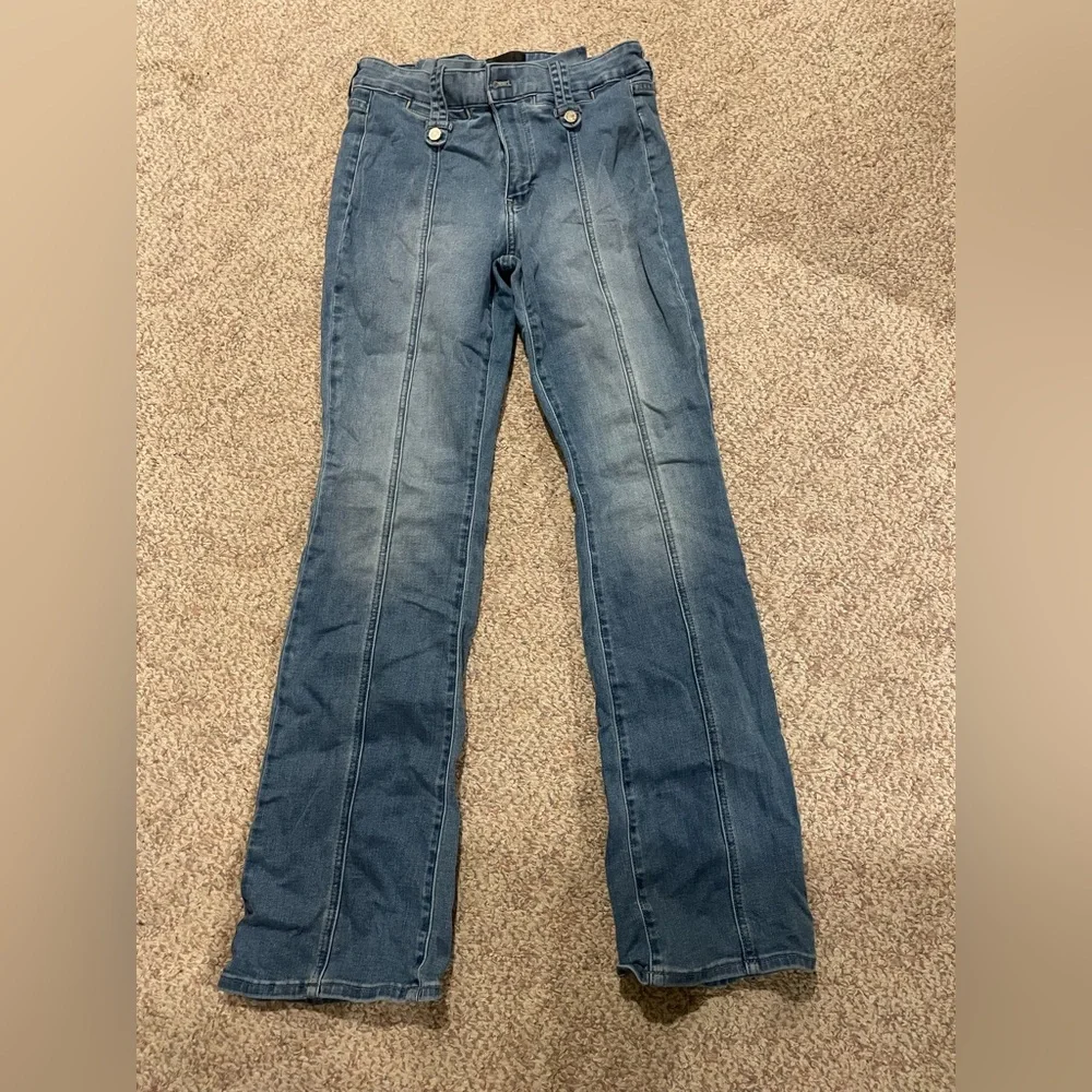 White House Black Market Denim Wide Leg Jeans - Picture 1 of 4
